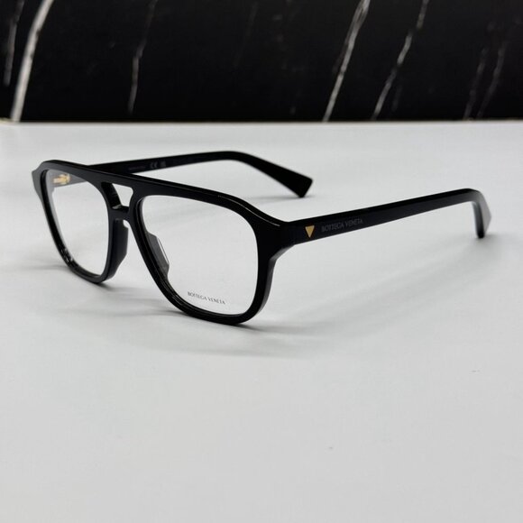 NEW BV1294O 001 BOTTEGA VENETA BLACK UNISEX BOTTEGA VENETA EYEGLASSES - Picture 5 of 10